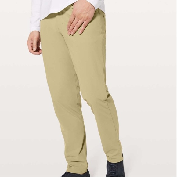 Lululemon ABC Pant Classic 32" Warpstream Straight Leg Pants Tofino Sand 34 - Picture 2 of 12